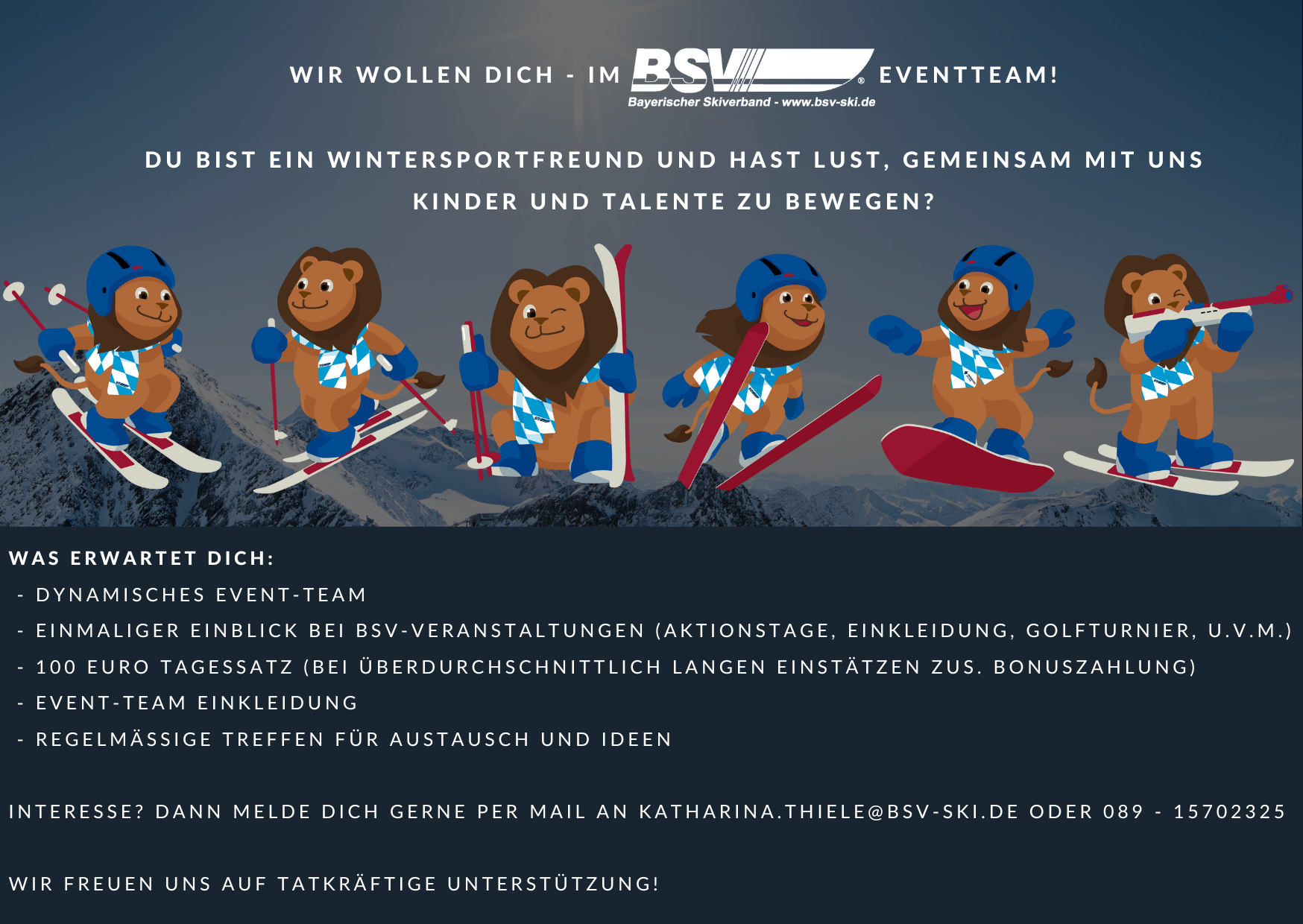 Wir suchen dich für das BSV Event-Team