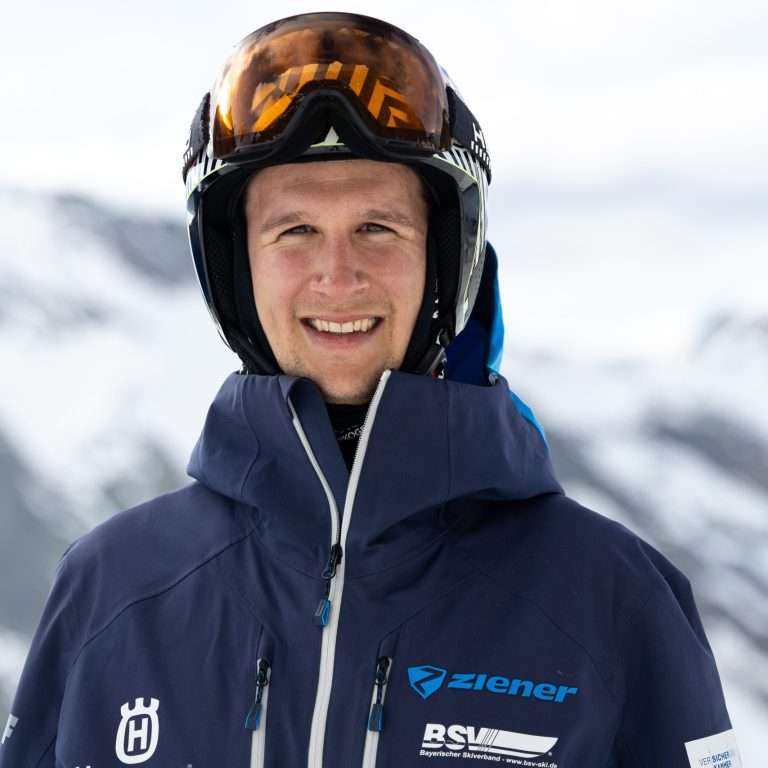 Profilfoto mit Skihelm