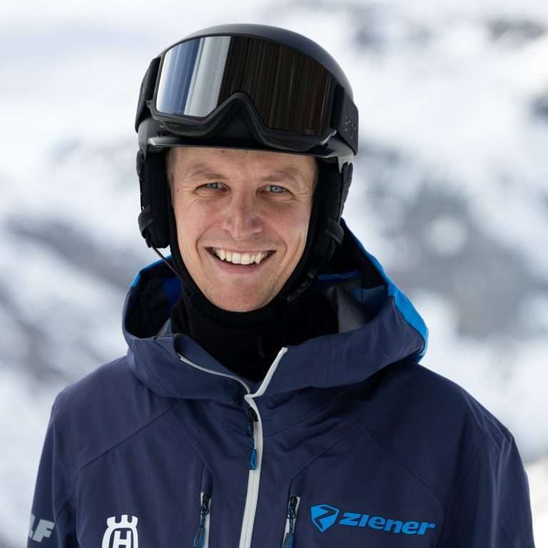 Profilfoto mit Skihelm