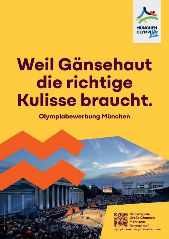 Plakat Olympiabewerbung München