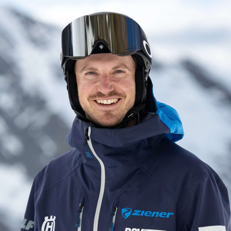 Profilfoto mit Skihelm