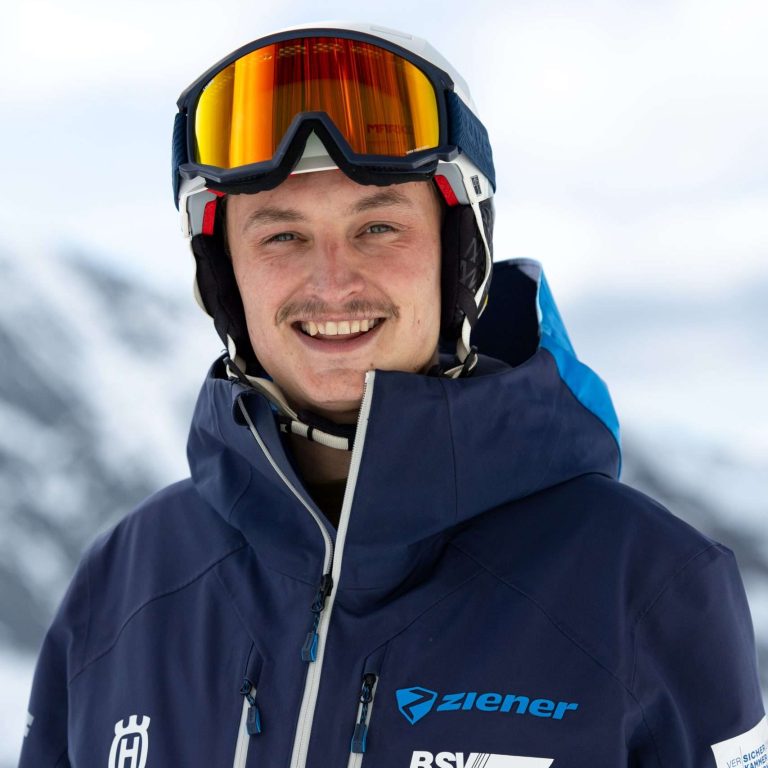 Profilfoto mit Skihelm