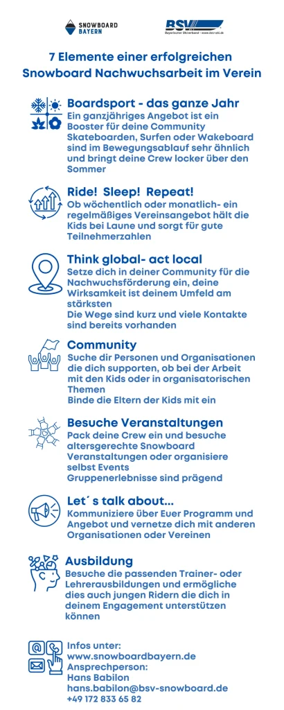 Nachwuchsarbeit im Snowboard Flyer