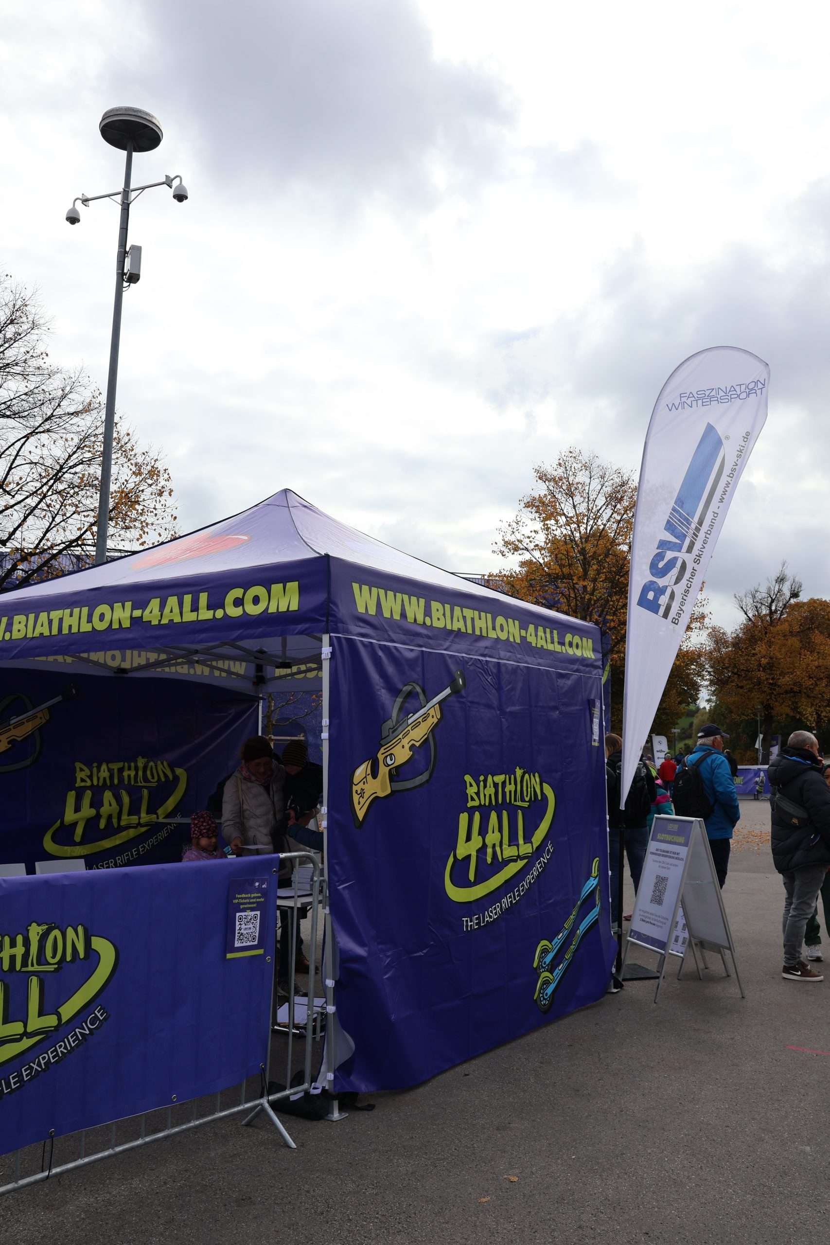 Pavillion Biathlon4all auf Loop One Festival