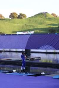 Biathlet am Schießstand
