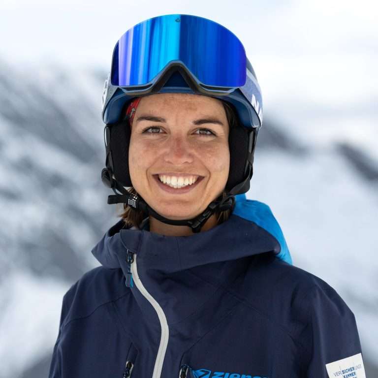 Profilfoto mit Skihelm