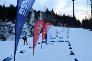 Branding im Biathlonstadion