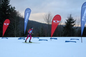 Biathletin auf der Strecke