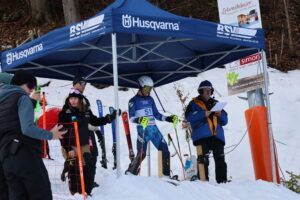 Skirennfahrer am Start
