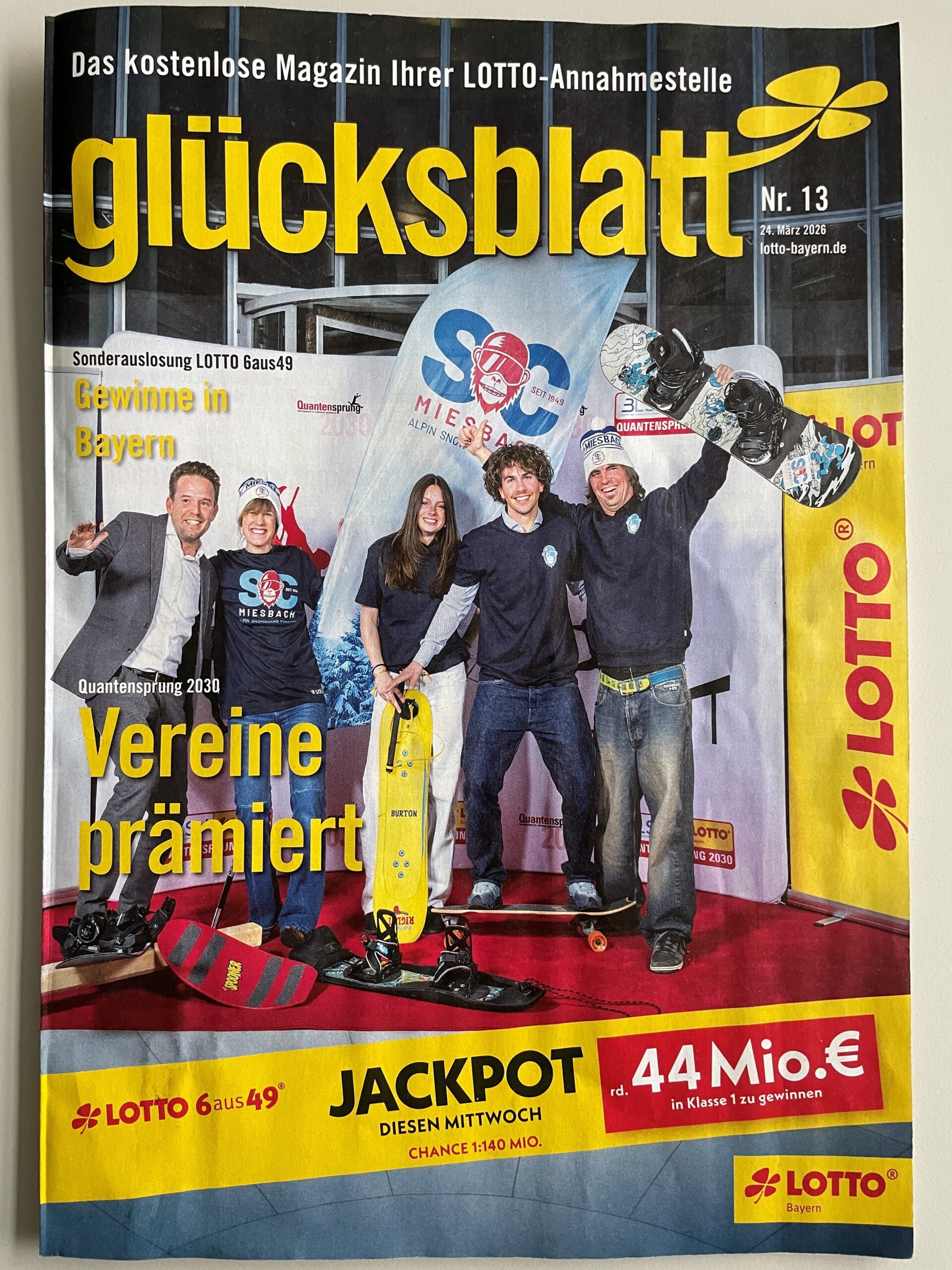 Bild des Titelblatts der Lotto zeitschrift