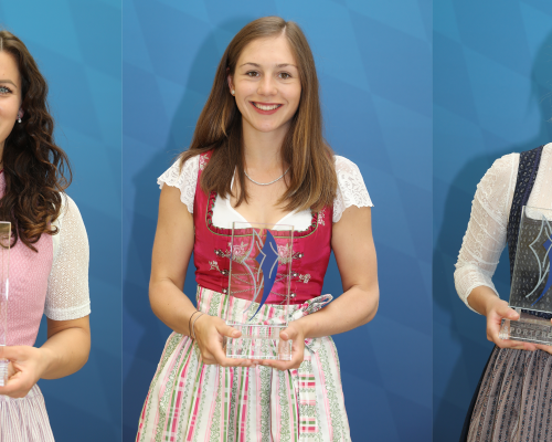 Bayerns Innenminister Herrmann übergibt nachträglich Bayerischen Sportpreis an Jörg, Langenhorst und Hofmeister