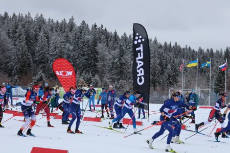 Start Schilanglauf Staffelwettbewerb