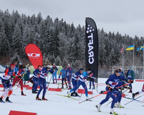 Start Schilanglauf Staffelwettbewerb