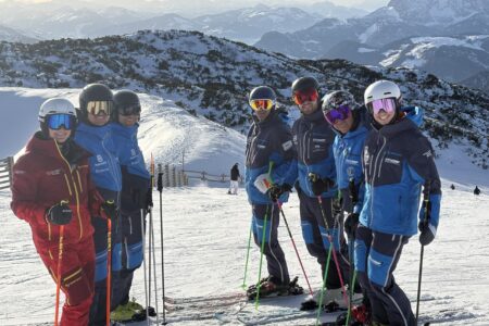 Gruppenbild Skifahrer