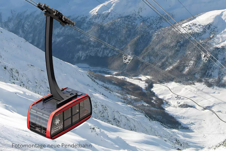 Alpin Arena Schnals: Neue Gletscherseilbahn ab Weihnachten 2023