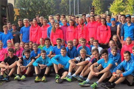 Knapp 70 Skilangläufer des Bayerischen Skiverbandes beim gemeinsamen Camp in Oberhof vom 04. – 09. September 2016