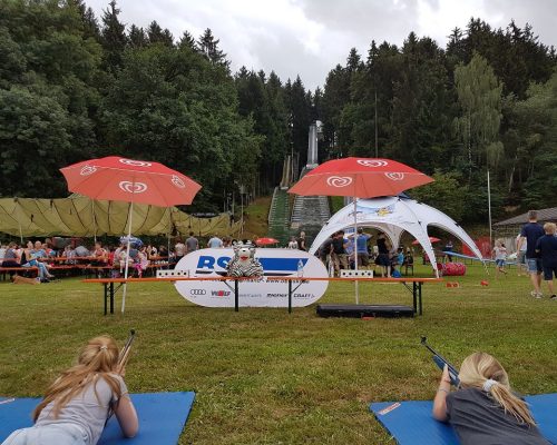 Der Bayerische Skiverband beim Schanzensommerfest des SC Auerbach