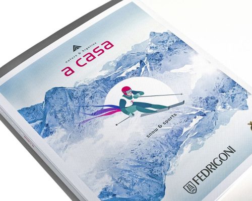 NEUE FEDRIGONI Kundenbroschüren – A CASA „SNOW & SPORTS“