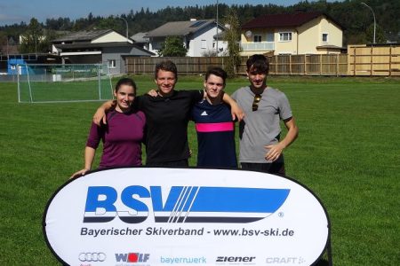 Franzi Welzmüller, Andi Sedlmeier, Thomas Schwarz und Konsti Welzmüller (v.l.)