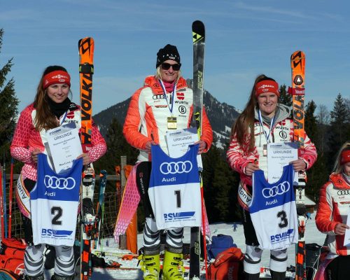 Marlene Schmotz und Bastian Meisen gewinnen Bayerische Meisterschaft 2017 im Riesenslalom