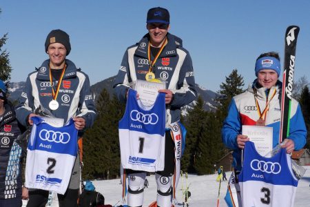 Jessica Hilzinger und  Bastian Meisen gewinnen die Titel bei den Deutschen Jugend Meisterschaften im Riesenslalom am Oberjoch