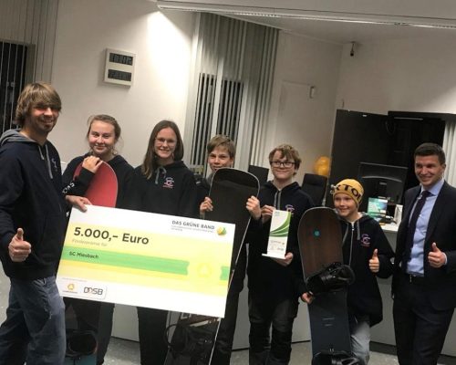 SC Miesbach erhält „Das Grüne Band 2018“ für vorbildliche Talentförderung im Verein von Commerzbank und DOSB