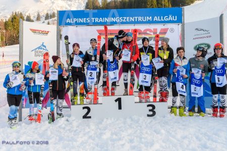 Sieger Platz 1 bis 6 Mädchen und Buben