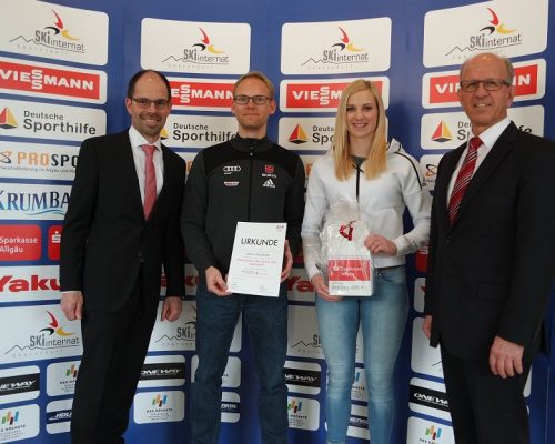 Jessica Hilzinger als „Eliteschülerin des Sports Oberstdorf 2016“ ausgezeichnet