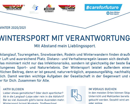 Wintersport mit Verantwortung – Wintersport Verhaltensregeln 20/21